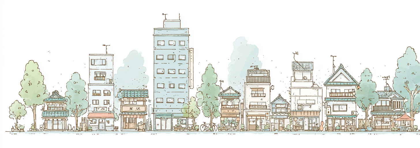 街のイラスト